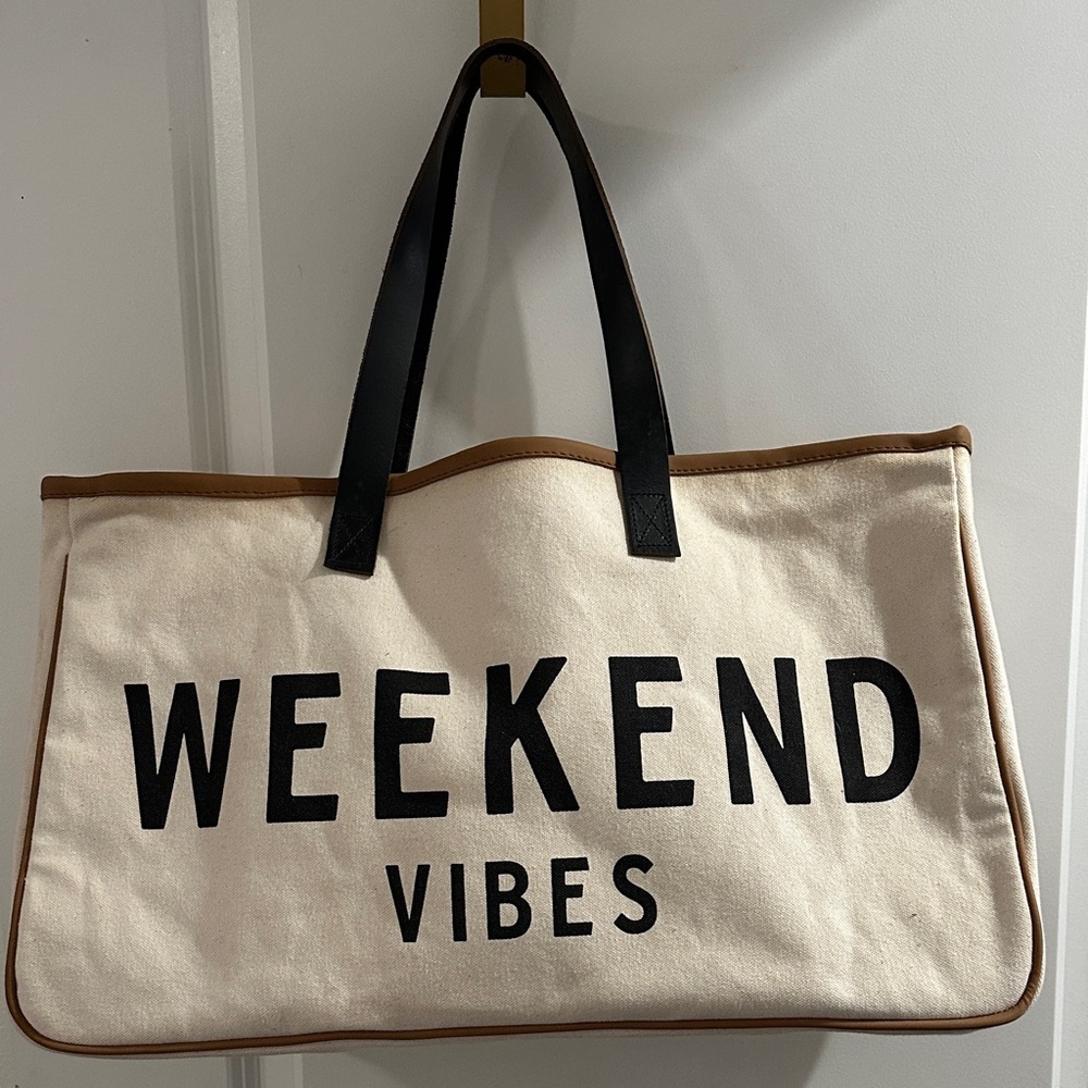 Weekend Vibes Canvas Tote Bag